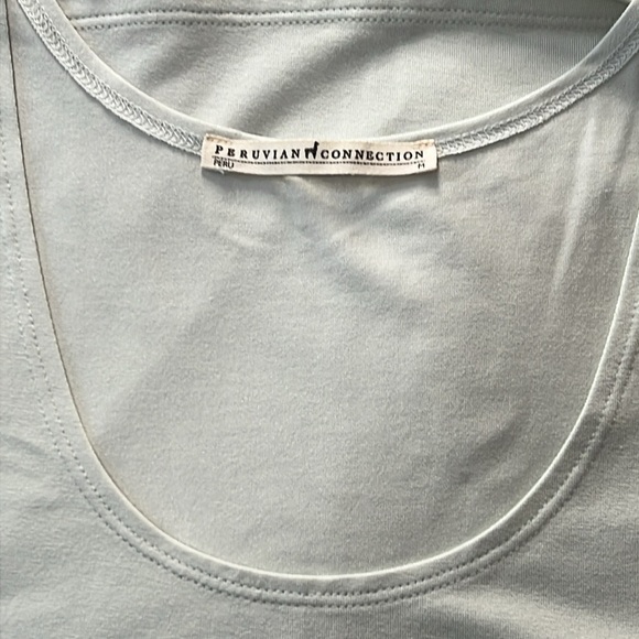 NWOT Peruvian Connection Basic Luxe Tank in Mint - Picture 3 of 4